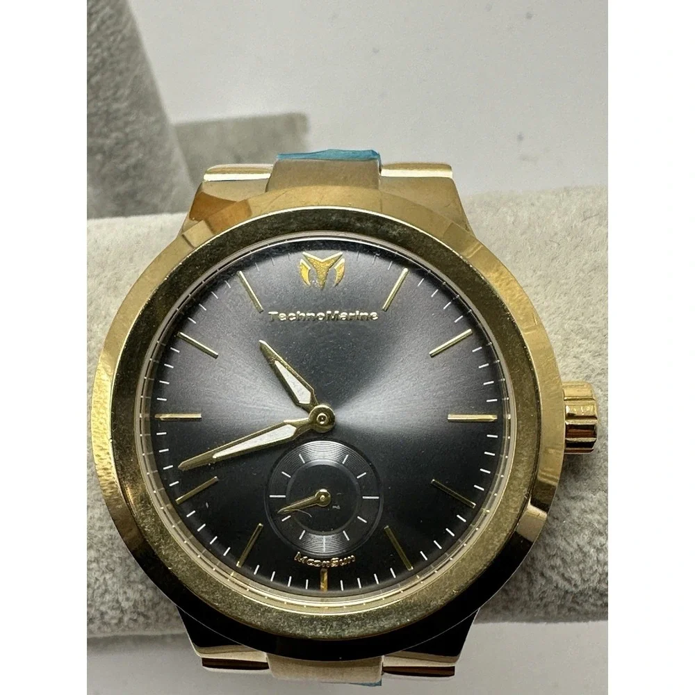 TechnoMarine TM-117023 Moon Sun‎ New Battery Mens Watch 44MM 5.75